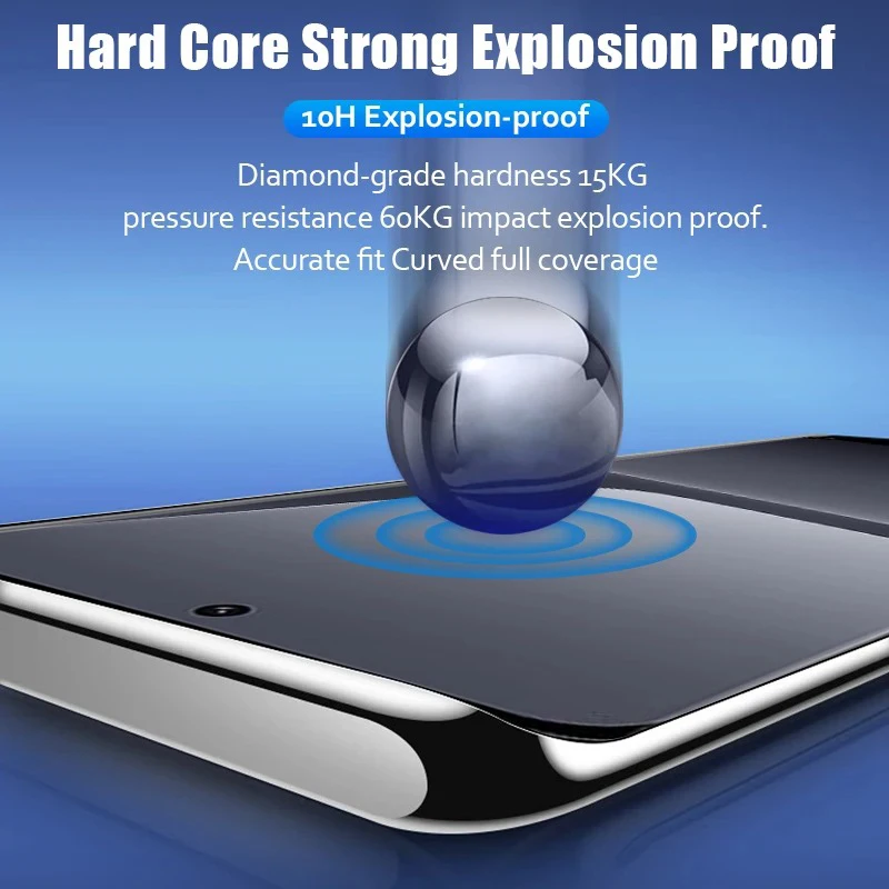 Protector de pantalla de vidrio templado 9H antiespía de privacidad con borde curvo 3D para Honor 100 200 300 Pro - imagen 5