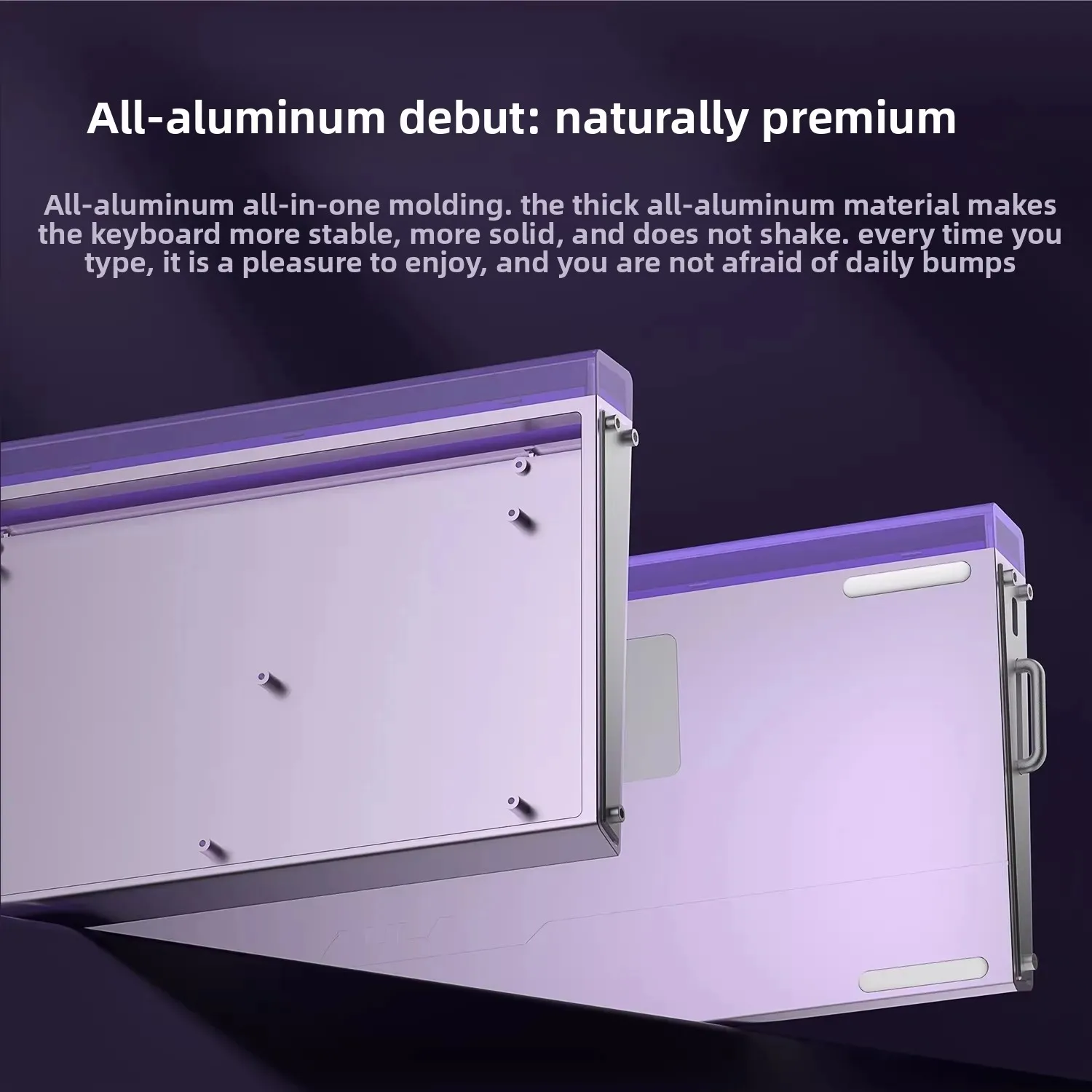 AULA Hero 68 mini teclado mecánico para juegos por cable todo de aluminio corto 8000HZ e-sports teclado con interruptor magnético RT0.01mm RGB PC - imagen 4