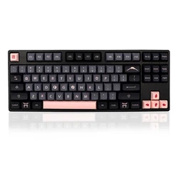 134 teclas NightSakura Keycap pbt XDA para dz60/RK61/gk64/68/84/96/104 Teclado mecánico gmk iso Key Cap 7u Split Spacebar bar