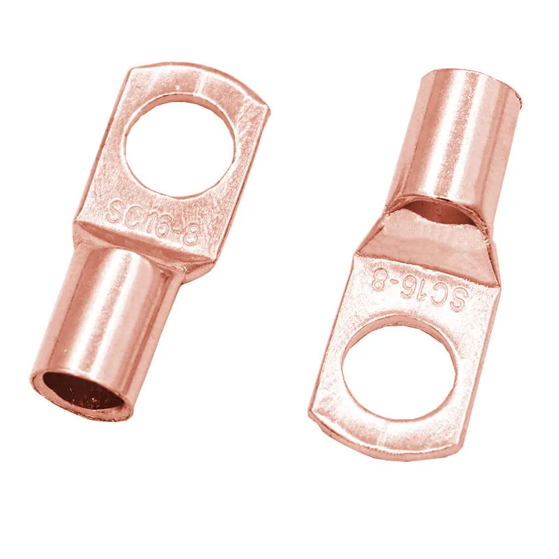 10/20 piezas SC16-6 16-8 16-10 16-12 Kit de terminales de Cable de cobre agujero de perno terminales de Cable estañado terminales de batería conector de Cable de nariz de cobre - imagen 3
