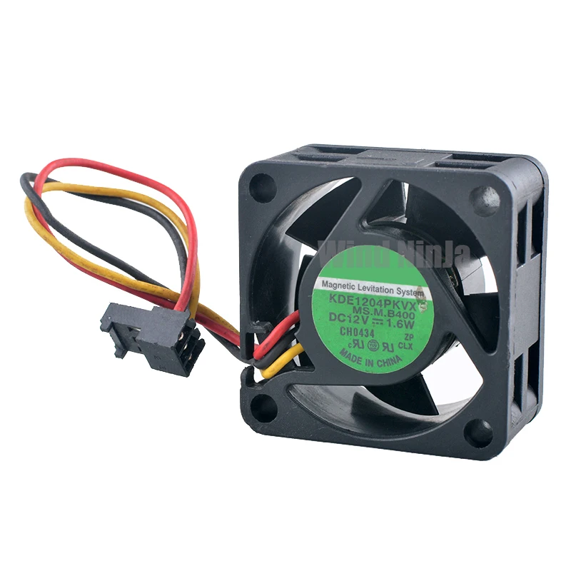 KDE1204PKVX ventilador de refrigeración de alta velocidad 4cm 40mm 40x40x20mm DC12V 1,6 W ventilador de fuente de alimentación de chasis de 3 pines 8200 RPM para Hardware de computadora - imagen 4