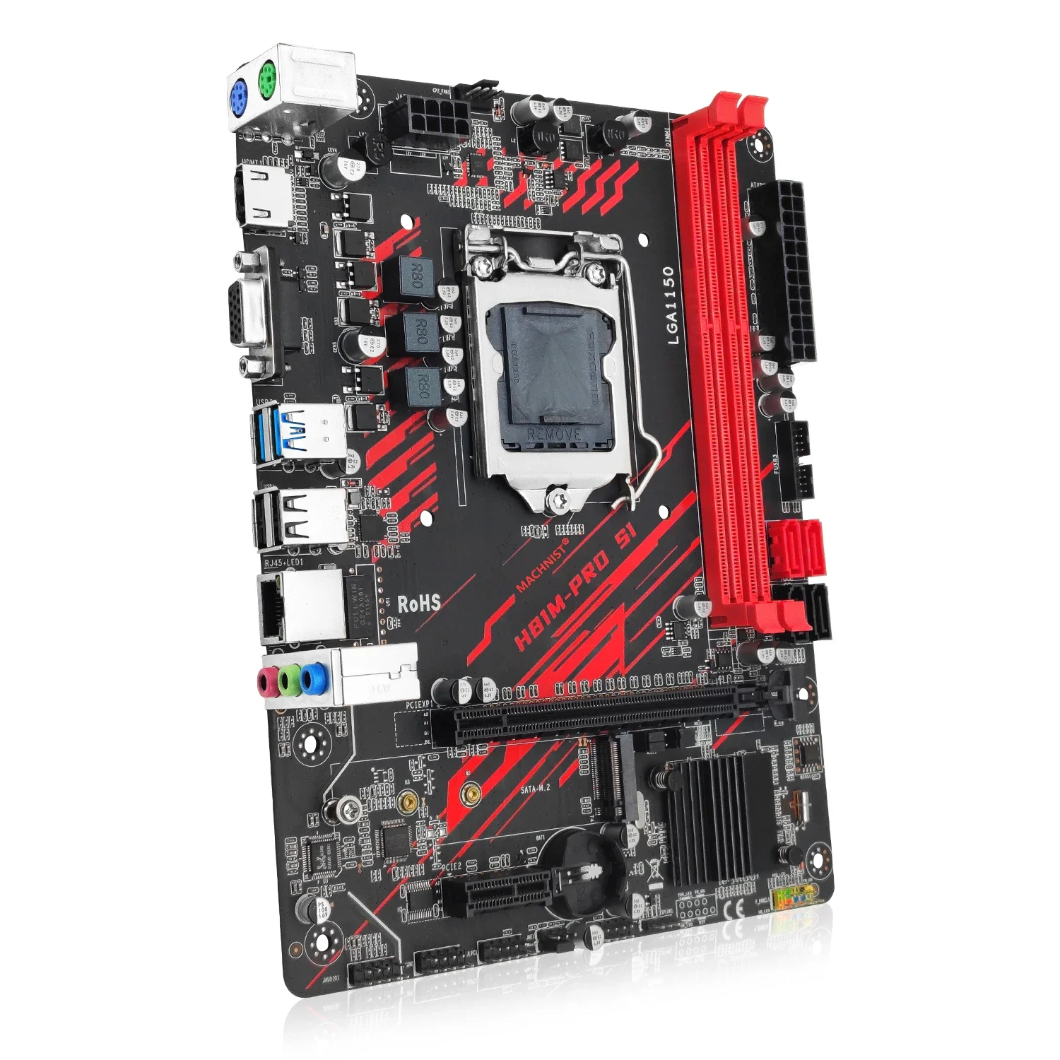 Placa base MACHINIST H81M PRO S1 LGA 1150 compatible con Pentium Core i3 i5 i7 4. ° procesador DDR3 RAM SATA3.0 USB3.0 - imagen 5