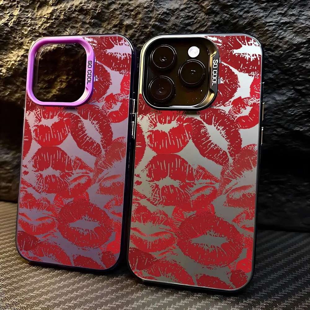 Y2K Original pantalla Sexy Kiss Lips funda para Xiaomi Redmi A1 A3 13C 9C 9T Note 8 9 9S 10 11 12 13 Pro K60 Ultra 4G 5G cubierta mate - imagen 4