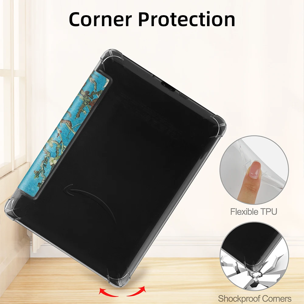 Funda transparente de TPU suave para Kindle Paperwhite Colorsoft 2024, 12. a generación, funda de 7 pulgadas, funda magnética - imagen 4