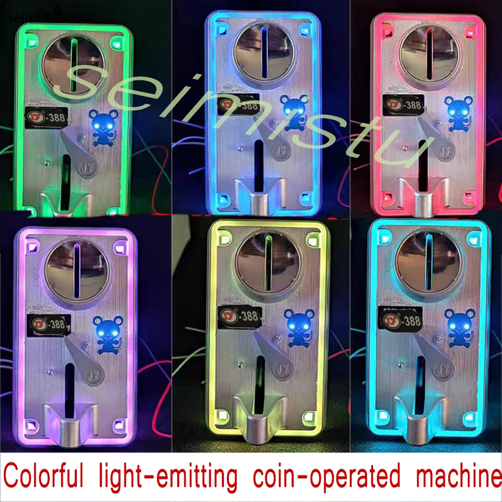 Aceptador de monedas múltiple, Selector electrónico de Flash LED colorido, comparación de CPU para máquina de ranura, gabinete Arcade, juego de pesca, JY-388 - imagen 4