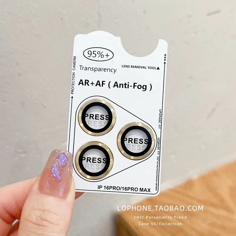 Protector de lente de cámara de cristal con anillo de Metal, 2-3 Uds., para IPhone 17 15 16 Pro Max 14 Plus 13Pro 14Pro para IPhone 17, accesorios - imagen 4