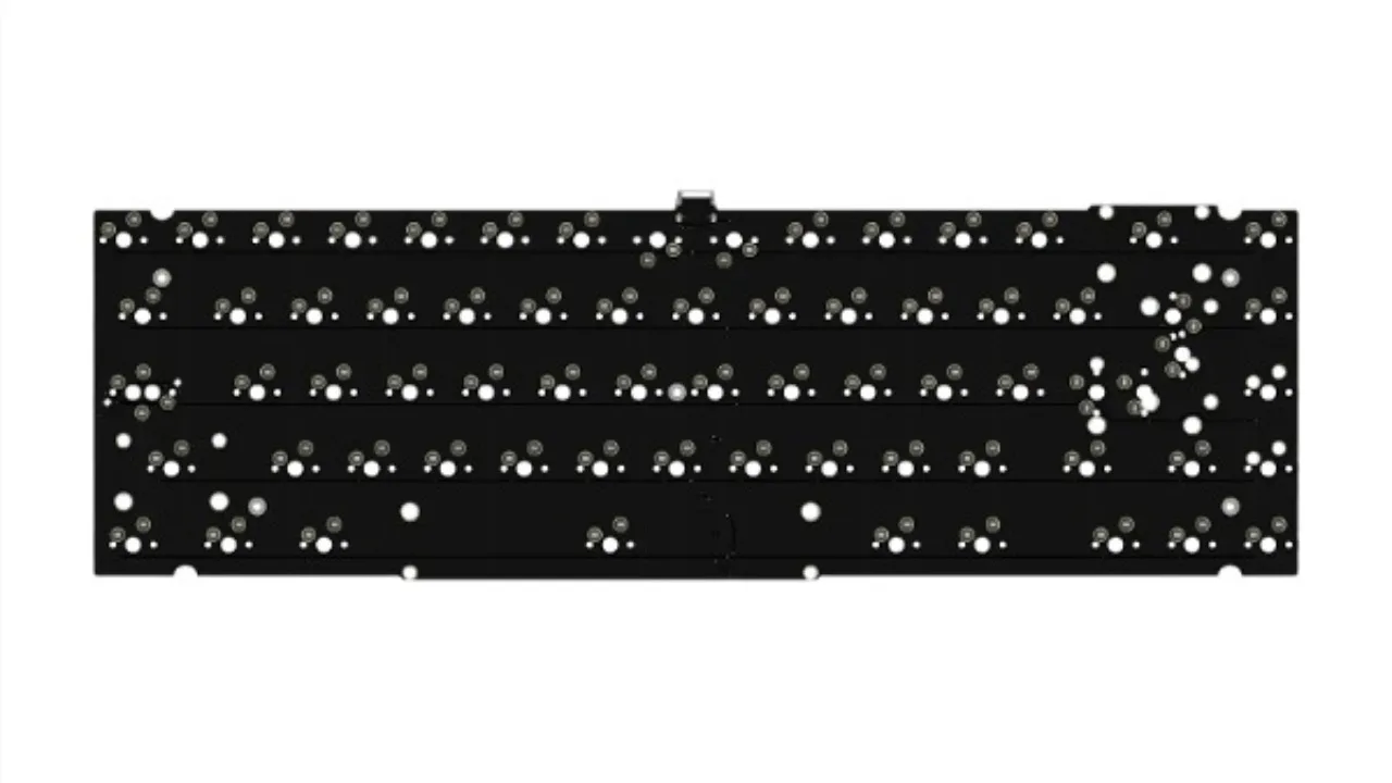 Kohaku 65PCB cableado monomodo intercambio en caliente compatible con VIA 1,6mm sin ranura accesorios de teclado mecánico de oficina para juegos personalizados - imagen 2