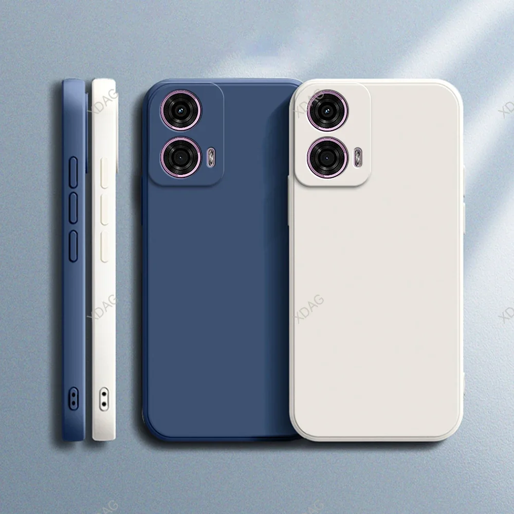Funda Original para Motorola Moto G24 6,56 "XT2423-1 Carcasas protección de cámara Funda suave de silicona líquida cuadrada Funda a prueba de golpes - imagen 2