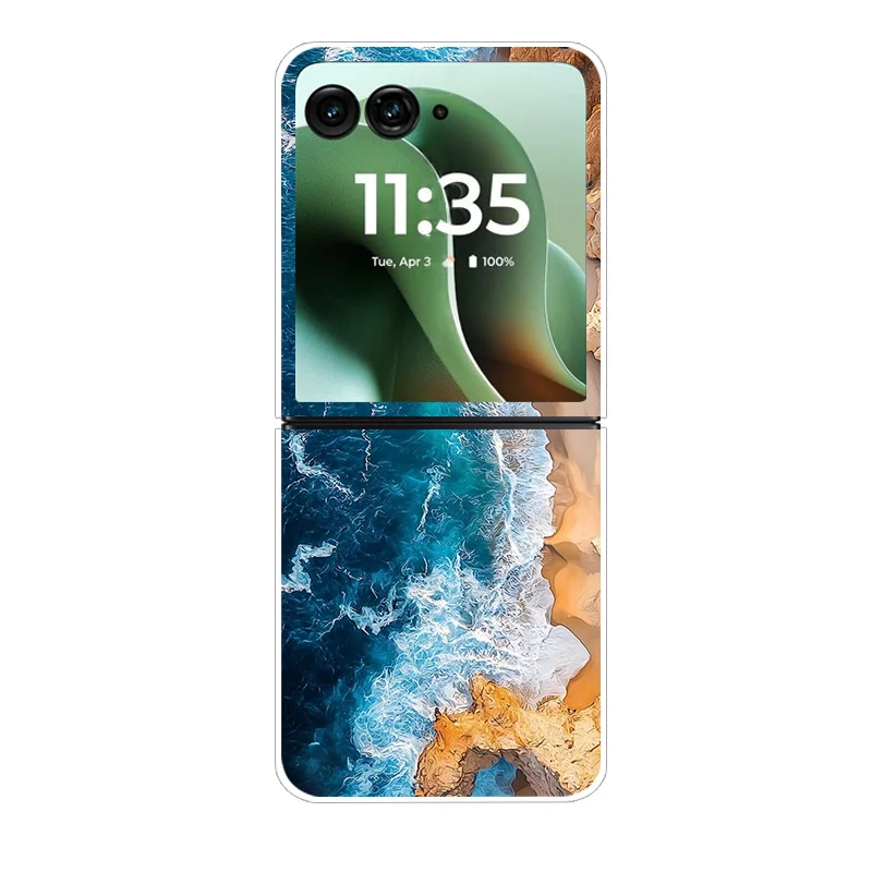 Para Motorola Razr 60 Ultra funda de mármol suave carcasa dura de PC contraportada para Moto Razr60 Razr Ultra 2025 carcasa de teléfono Capa Razr 60 - imagen 2