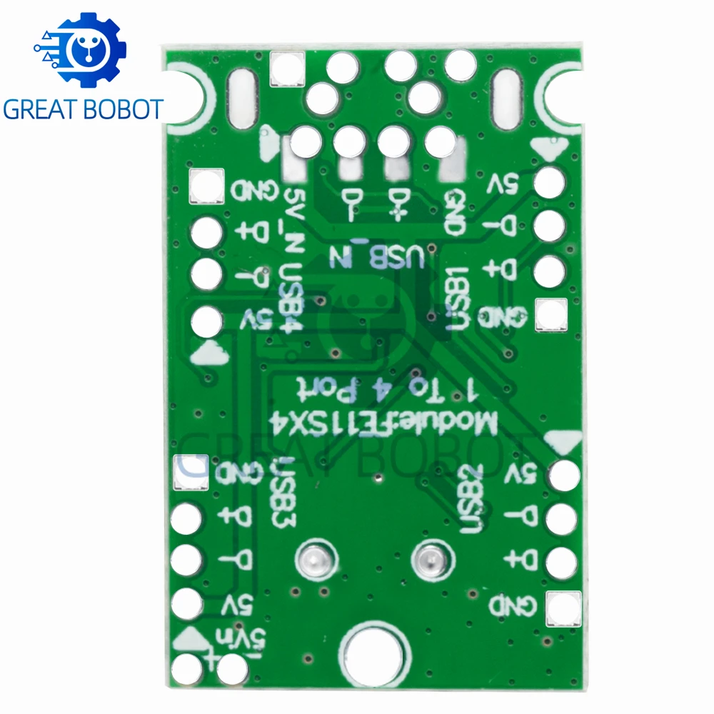Módulo de concentrador de expansión USB 2,0 de grado Industrial, 1 ~ 5 uds.: placa de desarrollo de adaptador de interfaz de 1 a 4 puertos con soporte para controlador - imagen 2