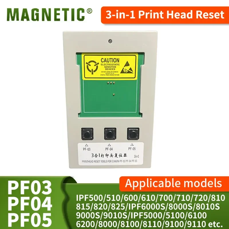 Herramientas de reinicio del cabezal de impresión para Canon 3 en 1, reiniciador PF03 PF04 PF05 para Canon IPF6000S/8000S/8010S/9000S/9010S, 1 Uds.
