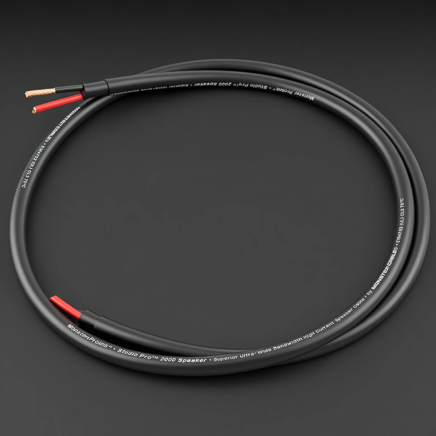 ■ Monster Cable Studio Pro 2000 Cable de altavoz HIFI 2-12AWG OFC Cable Audiophile profesional para Hi-Fi Home Theater sonido Premium