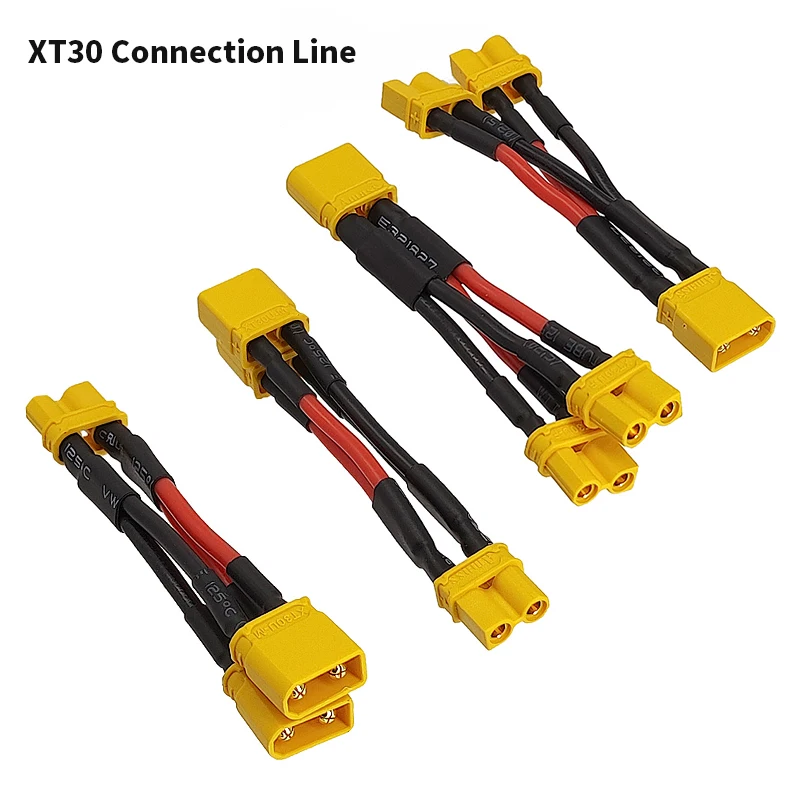 Cable conector de batería de litio tipo Y 1 a 2 XT90 XT60 XT30, línea paralela XT90 macho a hembra, Cable de enchufe de carga de energía para Dron - imagen 3