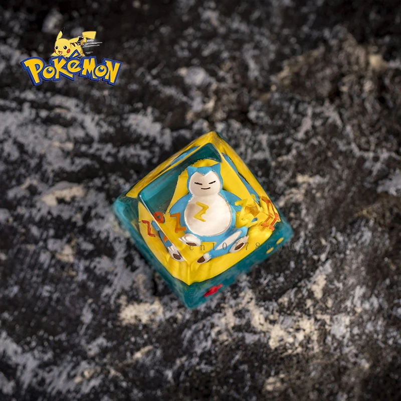 Venusaur teclas de resina de personaje de Anime de Pokémon, Micro paisaje hecho a mano, regalo personalizado, teclas de teclado mecánico - imagen 3