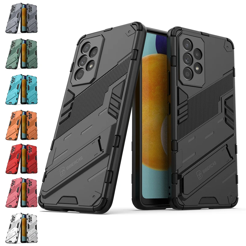   Para funda Samsung Galaxy A33 funda Samsung A33 5G Capas a prueba de golpes Kickstander funda de soporte completo para Samsung A 33 A33 5G Fundas - imagen 4
