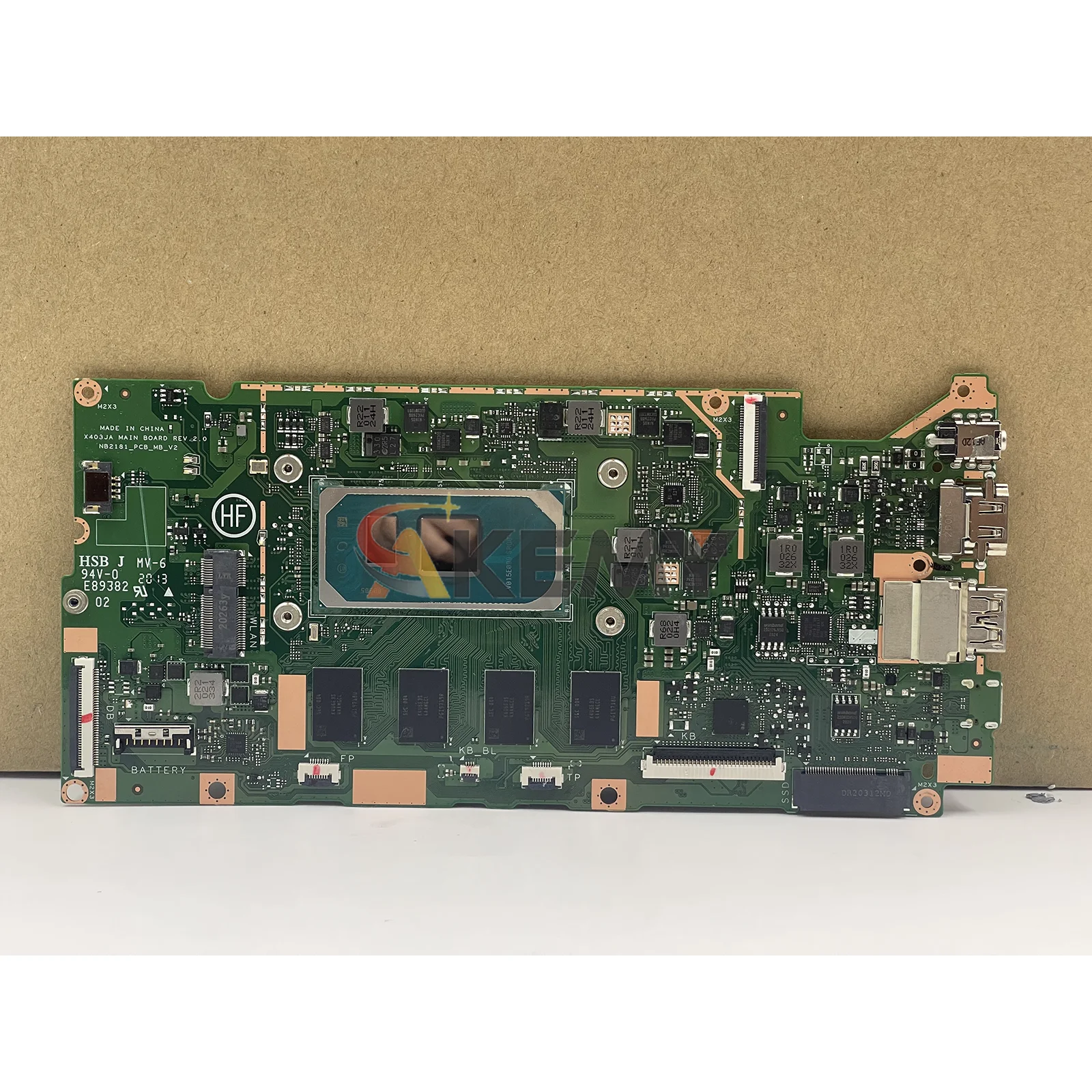 Placa base para ordenador portátil X403JA para ASUS VivoBook X403JA X403J S403JA placa base para portátil con pruebas I3 i5 i7 de 10. a generación OK envío rápido - imagen 3