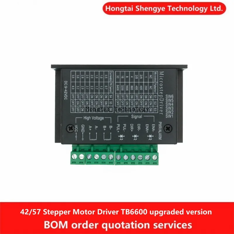 42/57 Controlador de motor paso a paso TB6600 Actualización 32 subdivisión 4.0A 42V (pulso 3-24V)