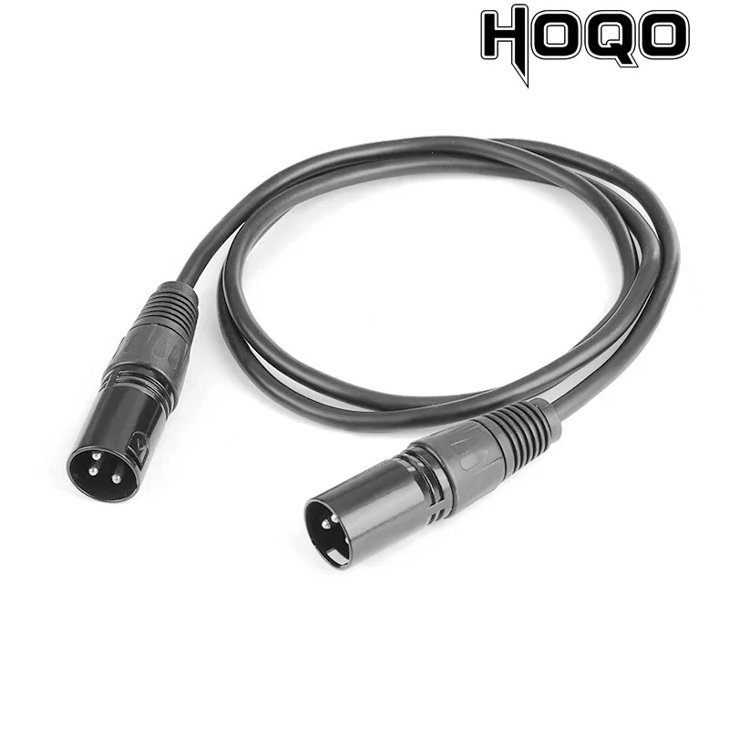 Cable de equilibrio XLR de 3 pines macho a macho, amplificador de potencia XLR de 3 pines, mezclador de audio, cable de extensión de conexión de cobre estañado de 1m
