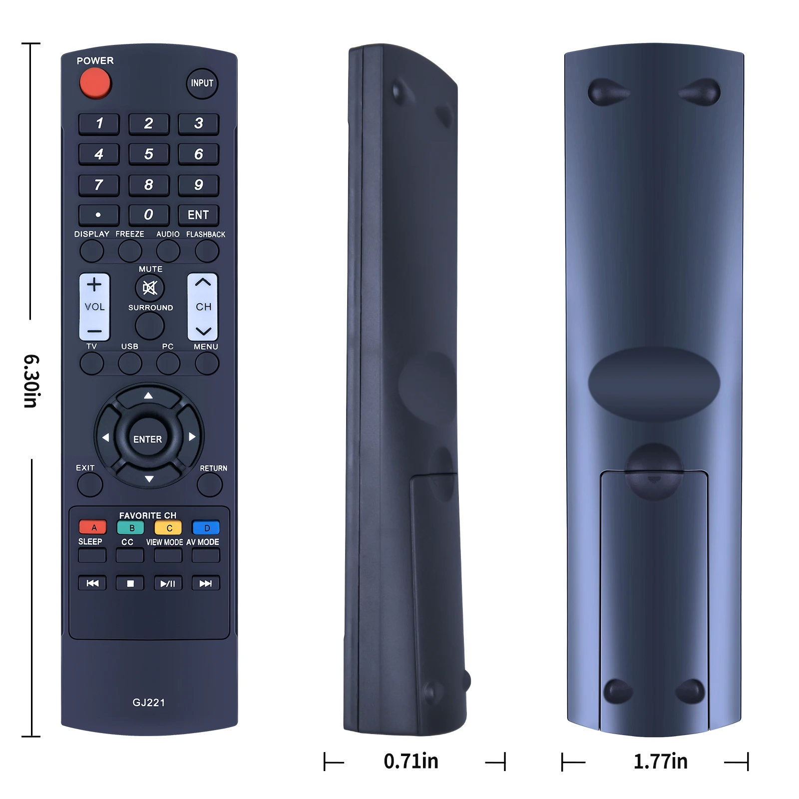 Mando a distancia GJ221 para Sharp TV, LC-32D59U, LC-32D59, LC-42D69U, LC-42D69, nuevo - imagen 5