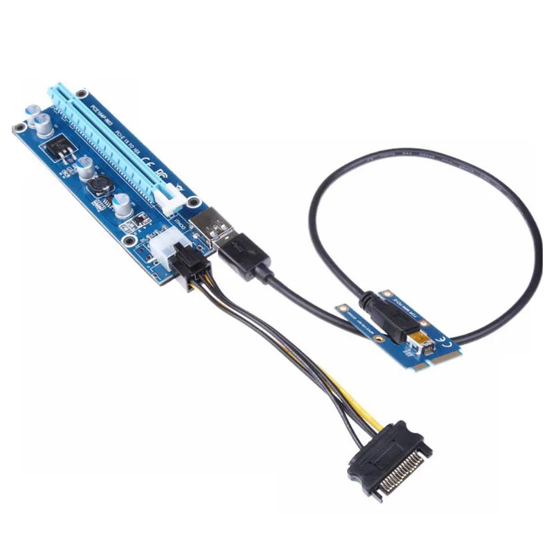 Mini PCIe a PCI express 16X Riser para portátil tarjeta gráfica externa EXP GDC BTC Antminer Miner mPCIe a PCI-e slot Mining Card - imagen 3