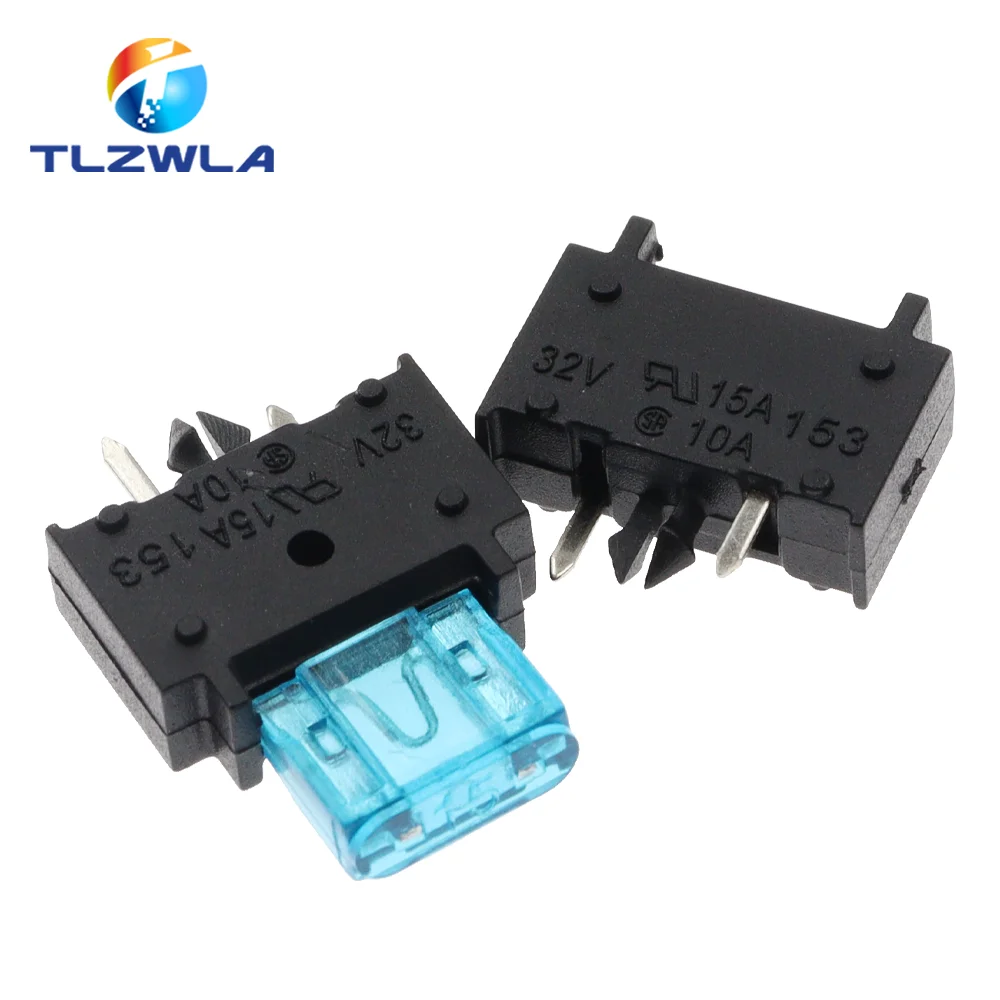 Miniportafusibles automotriz, soporte de 5 piezas, 01530008Z 15A32V, montaje en Panel PCB, resistencia a altas temperaturas - imagen 3