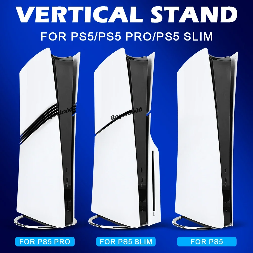 Soporte Vertical de Metal negro, azul, blanco y rojo, soporte de consola con tornillo para PS5 PRO/PS5 Slim/PS5, soporte de Base de almacenamiento Vertical - imagen 4