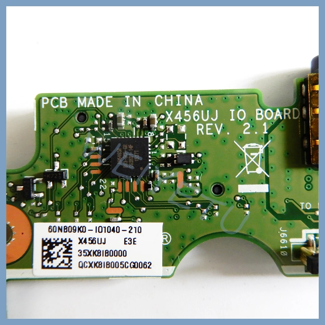 Placa X456UJ IO REV 2,1 para For Asus X456U X456UJ K456U A456U F456U R456U Laotop placa de AUDIO USB placa IO - imagen 4