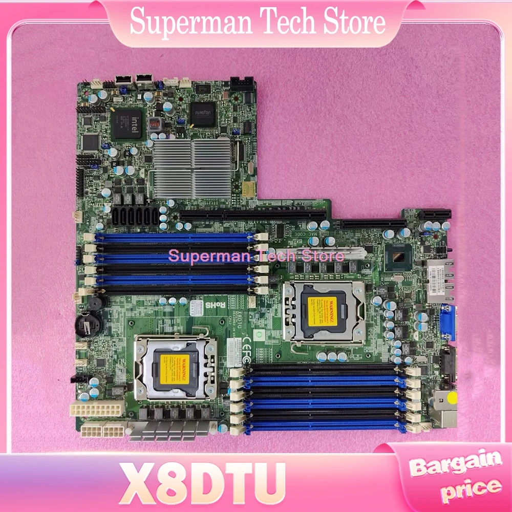 Para placa base de servidor Supermicro procesador Xeon serie 5600/5500 82576 controlador Gigabit Ethernet de doble puerto X8DTU