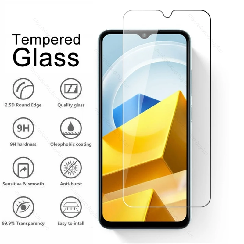 Vidrio Protector de cámara para Poco M5, película protectora de pantalla, cubierta, 6 en 1 - imagen 2