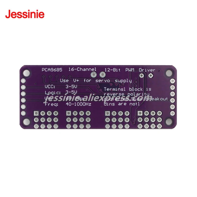 PCA9685A PCA9685 Módulo de placa de expansión de servocontrolador PWM de 16 canales 12 bits 3-5V 40-1000Hz MCU Placa de Control de interfaz I2C - imagen 5