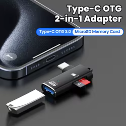 Lector de Tarjetas USB-C OTG TF para iPhone, Huawei y PC