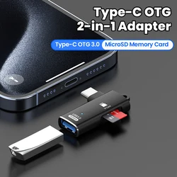 Lector de Tarjetas USB-C OTG TF para iPhone, Huawei y PC