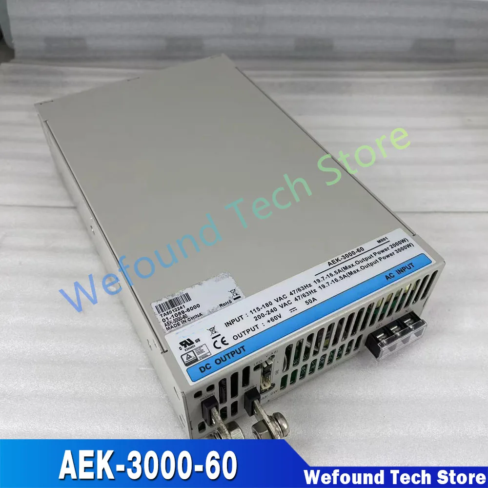 AEK-3000-60 60V50A3000W fuente de alimentación conmutada de alta potencia 56-63V - imagen 2