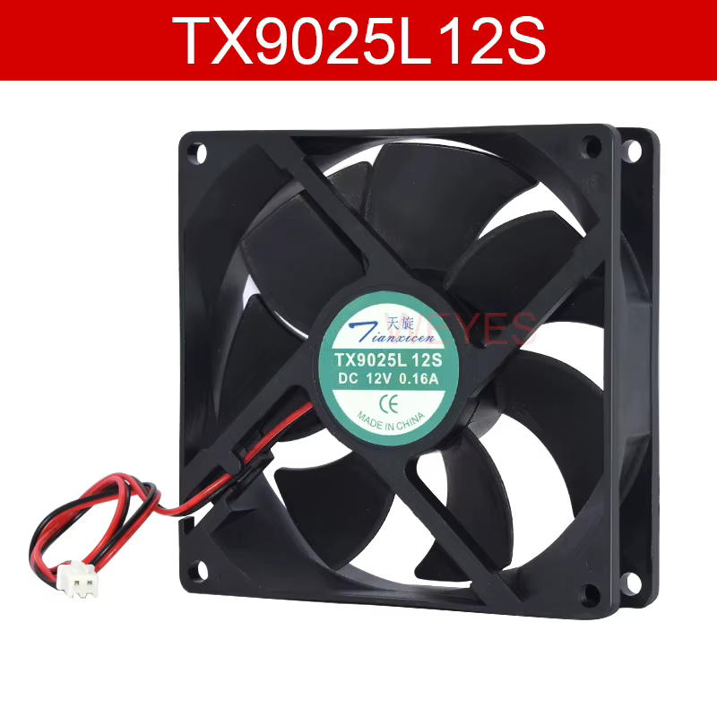 Ventilador WEYES TX9025L12S de 9 cm