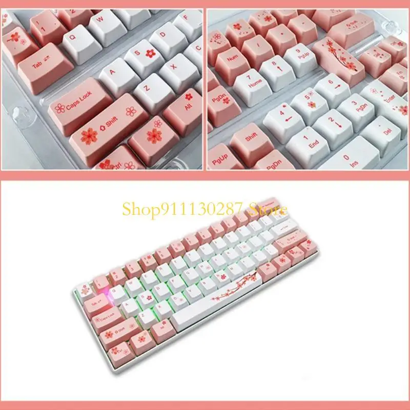 J1HC 123 teclas personalizadas para tapa tecla PBT Dye Sublimation KeyCap Perfil OEM para cubierta teclas para teclado - imagen 4