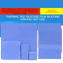 Almohadilla térmica conductora de silicona para CPU, GPU y SSD
