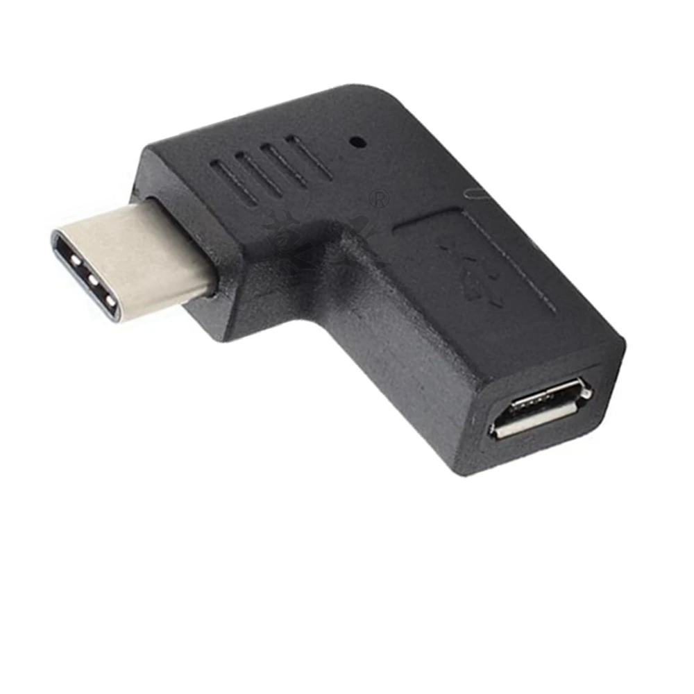 Adaptador Micro USB a Android tipo C con adaptador de flexión izquierda y derecha para adaptador de datos de carga rápida móvil - imagen 2