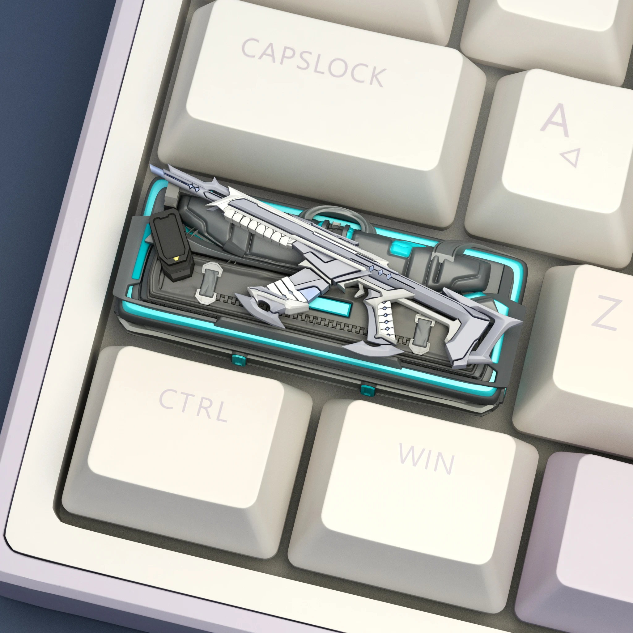 Juego de teclas con tema de juego Valorant, teclas personalizadas originales hechas a mano con eliminación de resina para accesorios de teclado mecánico - imagen 4