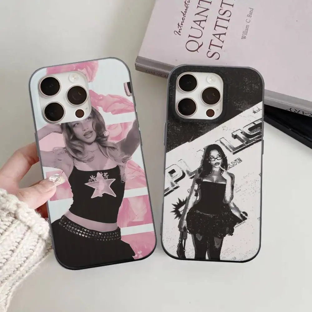 Funda de teléfono Emilia Mernes Mp3, funda de teléfono con patrón corrugado para iPhone 17 Air 16 15 14 13 Pro Max, funda mate a prueba de golpes - imagen 3