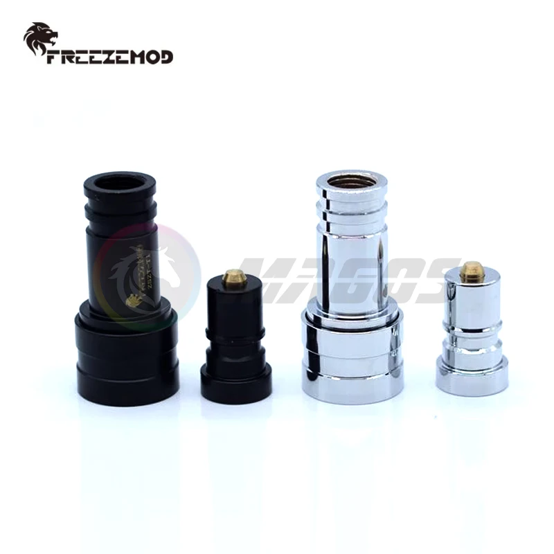 FREEZEMOD-Kit de montaje desconectado para parada de agua, refrigeración por agua, acceso directo, negro/plata, ZSZT-T1 - imagen 2