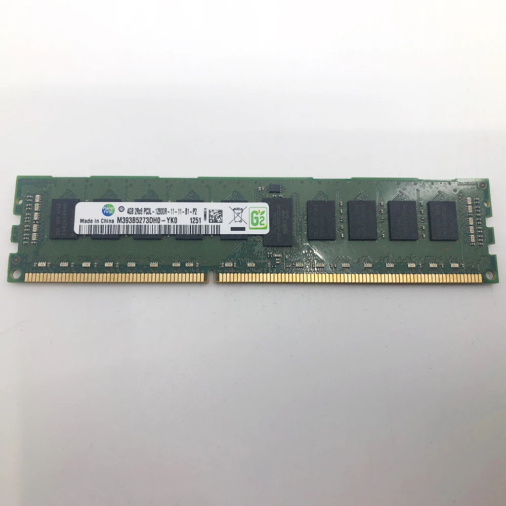 Para Samsung RAM 4G 4GB 2RX8 PC3-12800R DDR3 1600 ECC memoria de servidor M393B5273DH0-CK0 - imagen 5