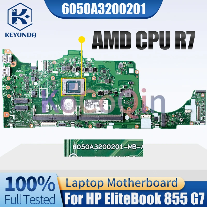 Placa base para portátil HP EliteBook 855 G7, 6050A3200201, M21682-601, AMD, CPU, R7, 100% probada - imagen 3