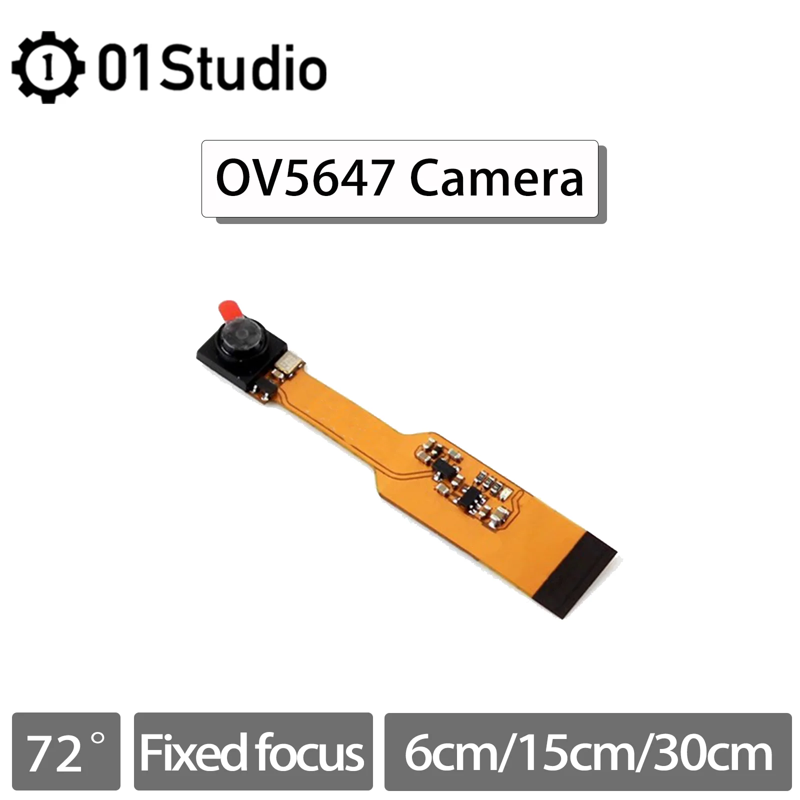 01Studio OV5647 módulo de cámara CanMV K230 AI Placa de desarrollo 6cm 15cm 30cm 1080P 30FPS