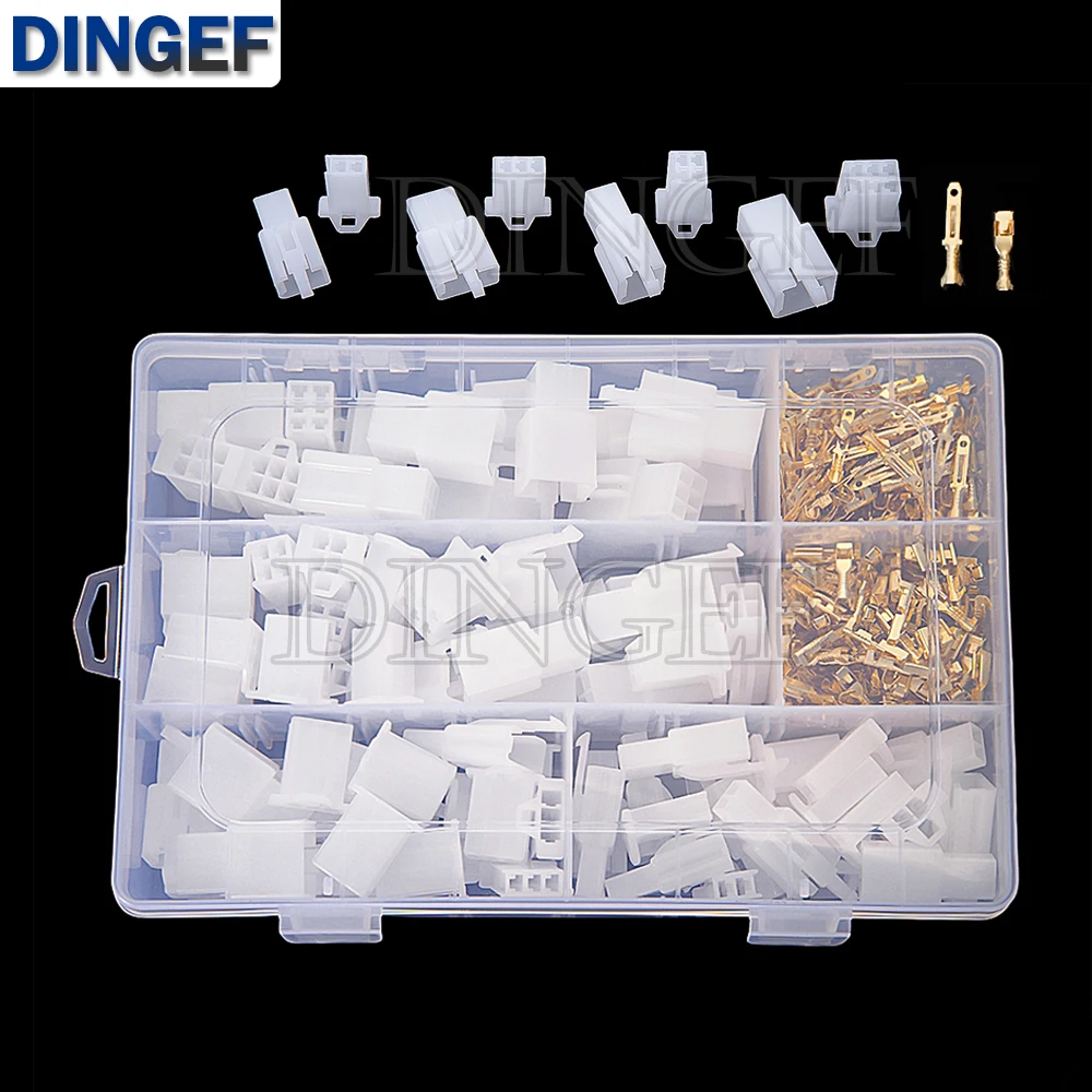 380 Uds 2,8mm paso 2 3 4 6 pines conector de Cable eléctrico macho hembra 2,8 enchufe Cable Terminal Kits de enchufe para coche motocicleta bicicleta