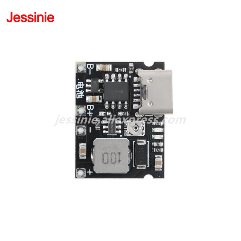 5 uds/1 ud 18650 cargador de batería de litio Boost descarga módulo ajustable integrado 3,7 V a 9V 5V/2A Micro tipo C - imagen 5