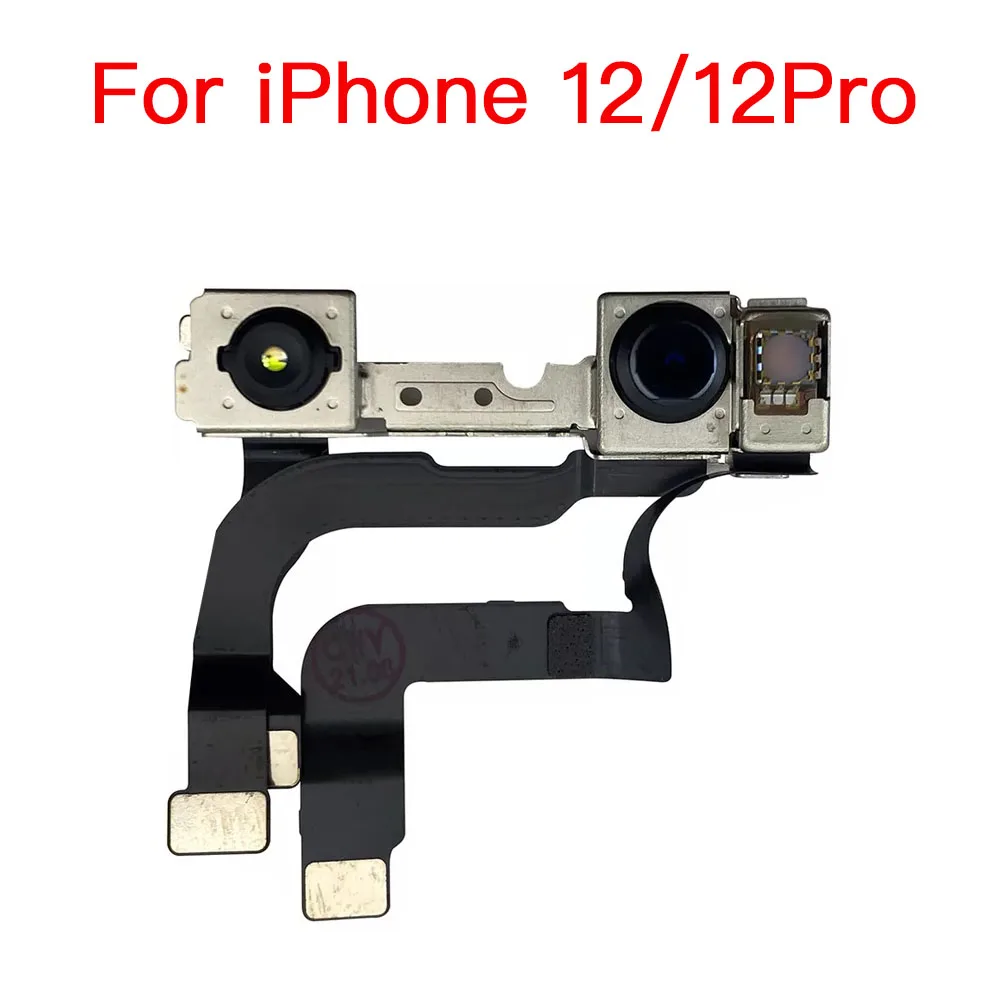 Módulo de cámara frontal con Cable flexible, pieza de repuesto para iPhone 7, 8 Plus, X, XR, XS, 11, 12 Mini Pro Max, sin identificación facial - imagen 4