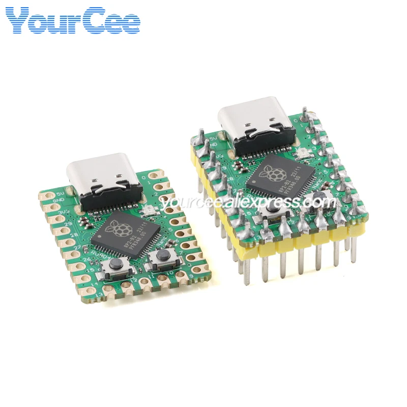 5 uds/1 unidad ProMicro Pico Mini/W RP2040 procesador Cortex M0 de doble núcleo 133MHz módulo de placa de desarrollo de sistema central 264KB SRAM 2MB - imagen 2