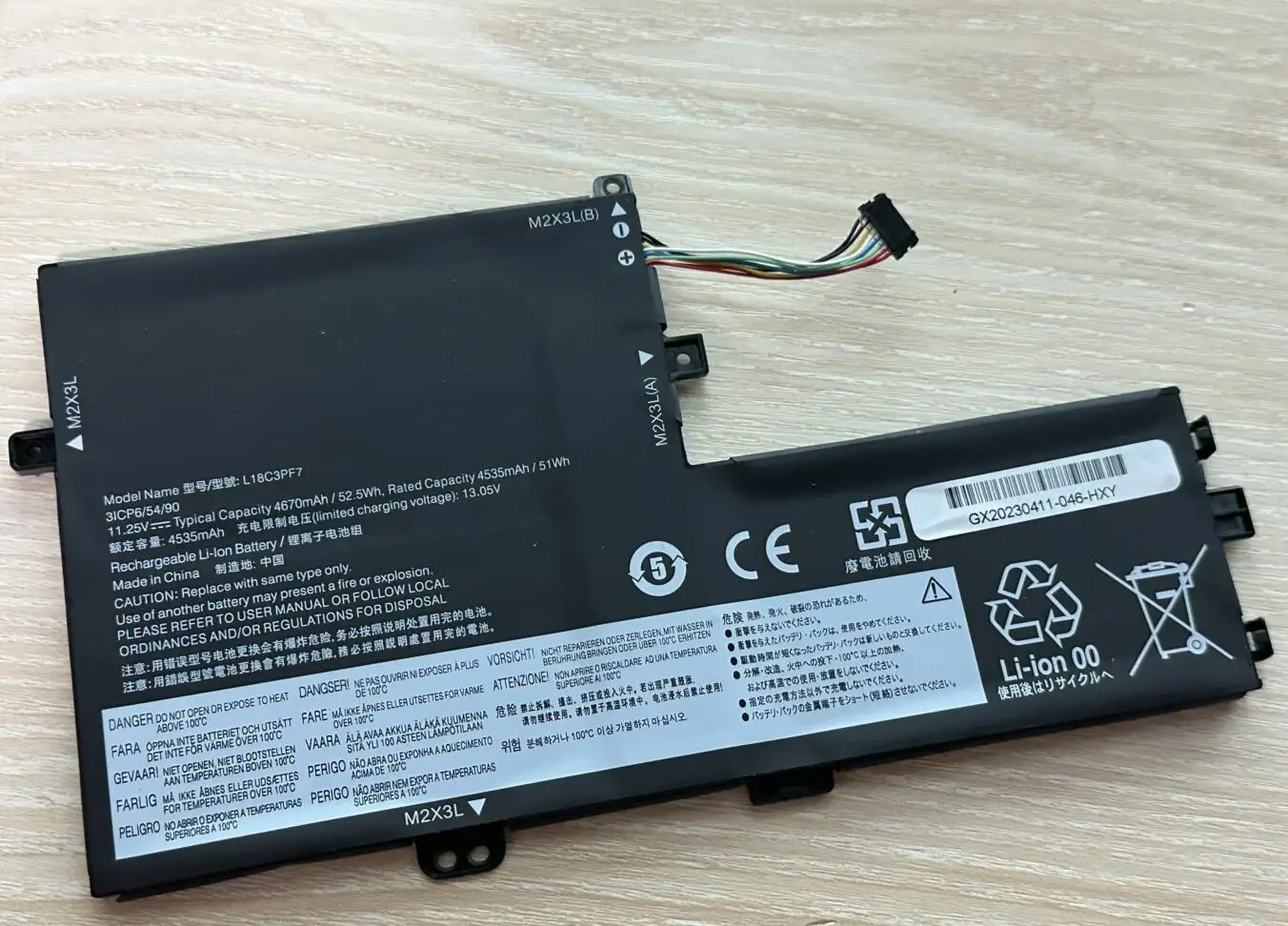 Batería de ordenador portátil L18L3PF3 para Lenovo IdeaPad S340 S340-14API/14IIL/14IML/14IWL,S340-15API/15IIL/15IML/15IWL,C340-15IIL - imagen 3