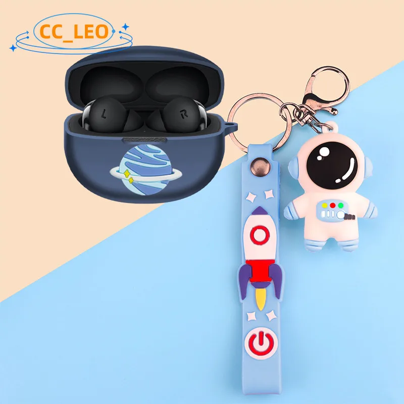 Para OPPO Enco X3 funda de oso de dibujos animados lindo cerdito dinosaurio llavero colgante funda suave de silicona OPPO Enco X3 funda protectora - imagen 3