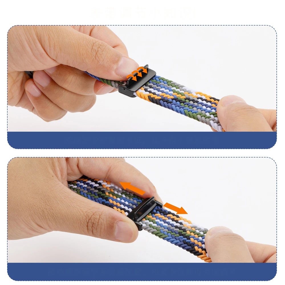 Correa trenzada con hebilla magnética de 20mm y 22mm para COROS APEX 4 42mm PACE 3 2 correas de reloj APEX 2 Pro APEX 46mm 42mm pulsera transpirable - imagen 4